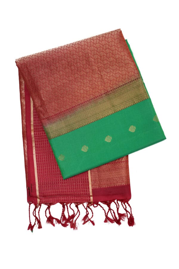 Pure Soft Silk Saree with Border Line, Rich Pallu & Body Butta