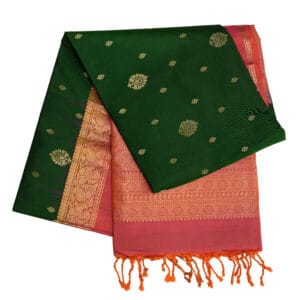 Pure Soft Silk Saree with Contrast Jacquard Border