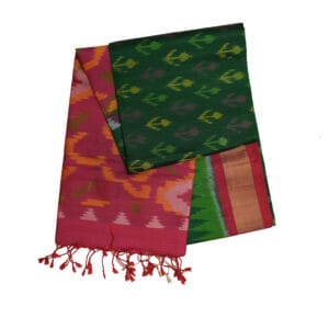 Pure Soft Silk Saree with Ikat Tissue Border